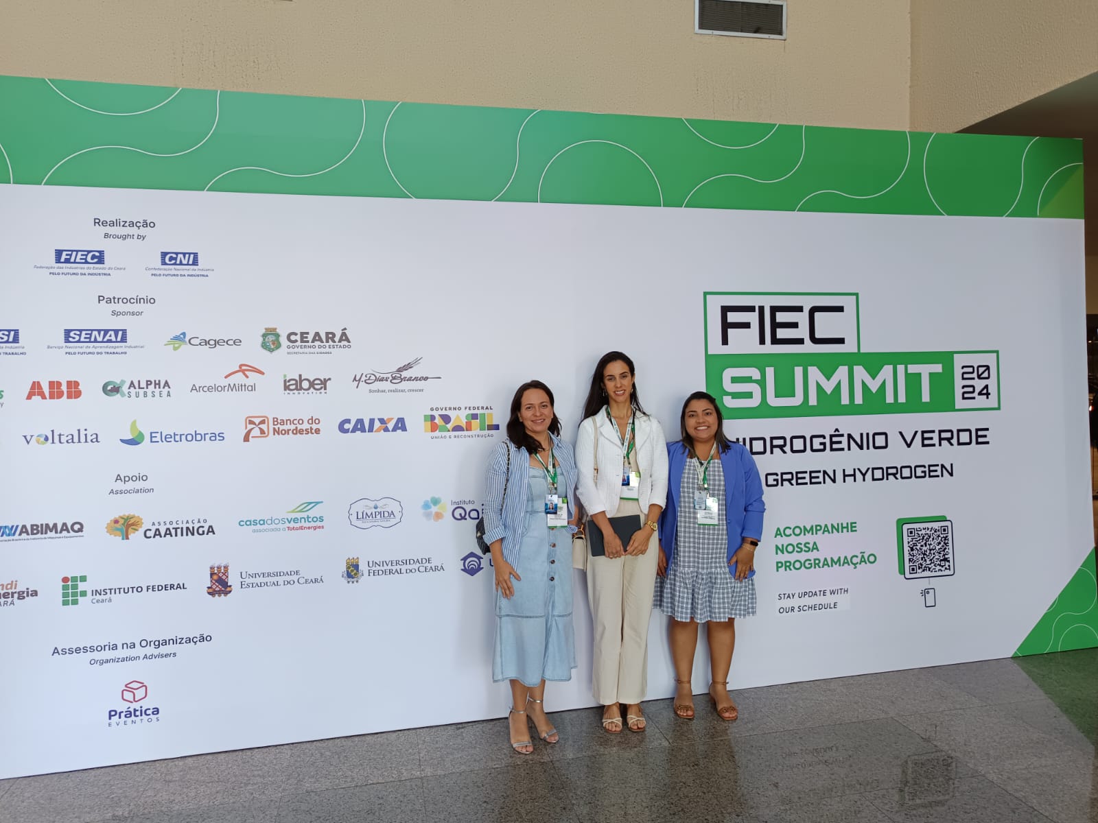 Pesquisadoras do SergipeTec participaram do FIEC Summit Hidrogênio Verde, no Ceará.