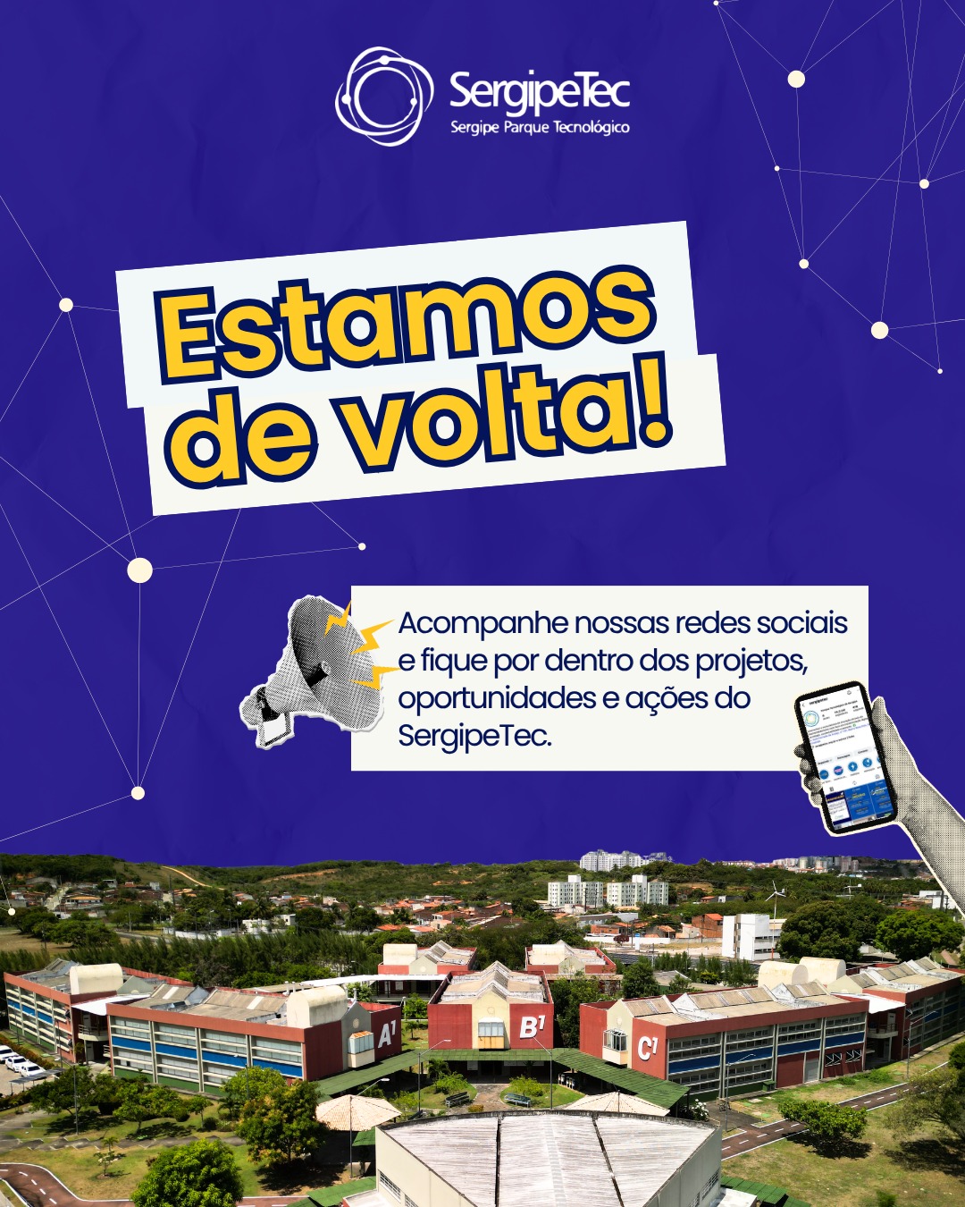 SergipeTec retoma atividades e volta a divulgar ações nos canais oficiais